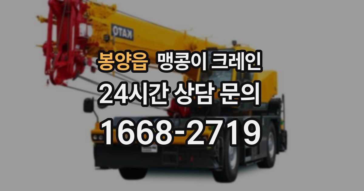 봉양읍 맹콩이 크레인