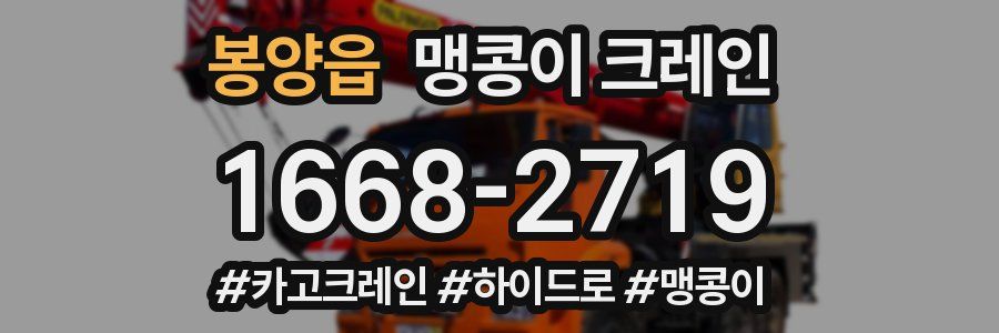 봉양읍 맹콩이 크레인