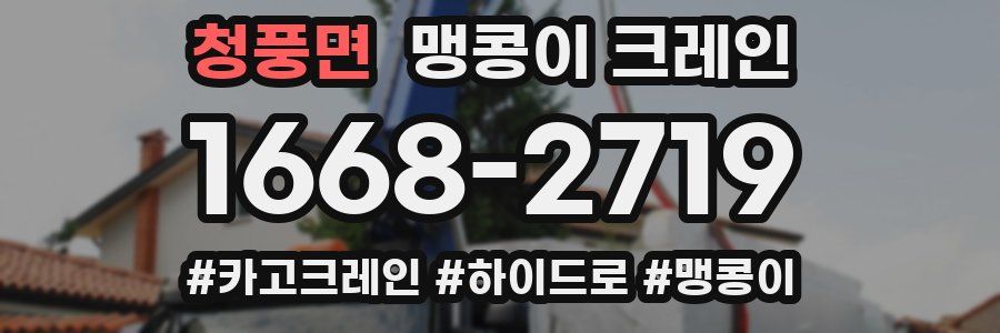 청풍면 맹콩이 크레인