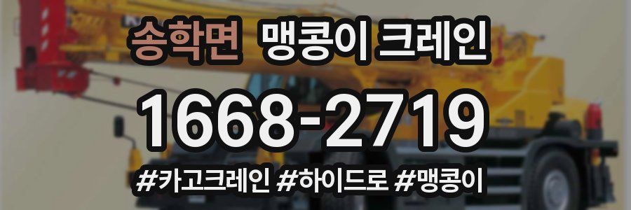 송학면 맹콩이 크레인