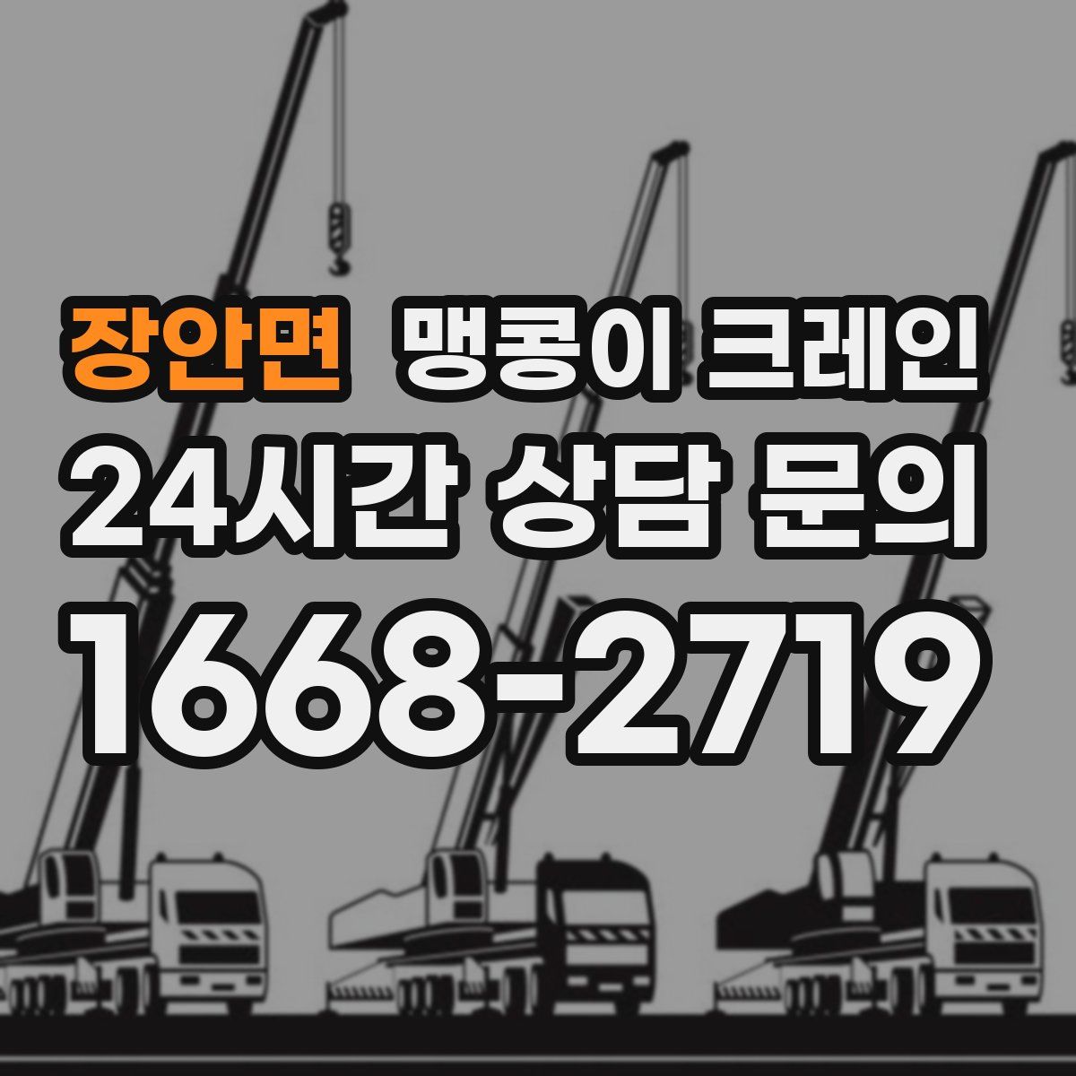 장안면 맹콩이 크레인