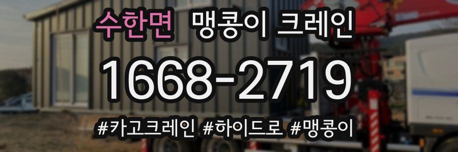 수한면 맹콩이 크레인