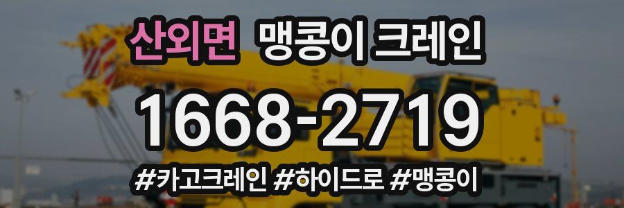 산외면 맹콩이 크레인