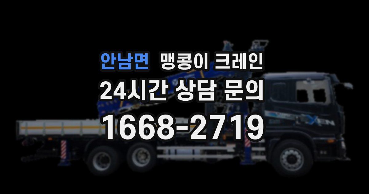 안남면 맹콩이 크레인