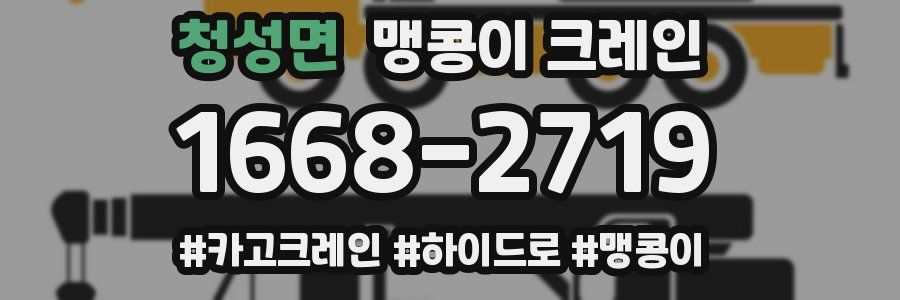 청성면 맹콩이 크레인