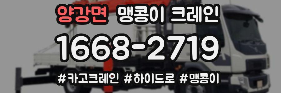 양강면 맹콩이 크레인