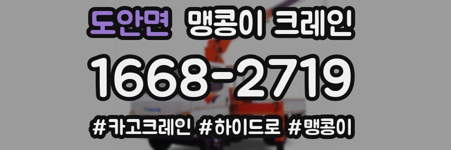 도안면 맹콩이 크레인