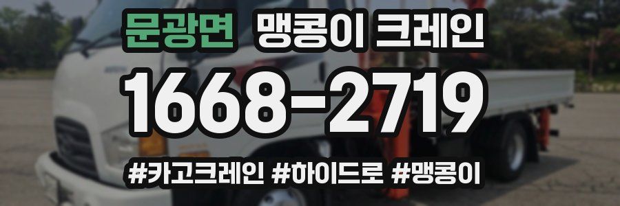 문광면 맹콩이 크레인