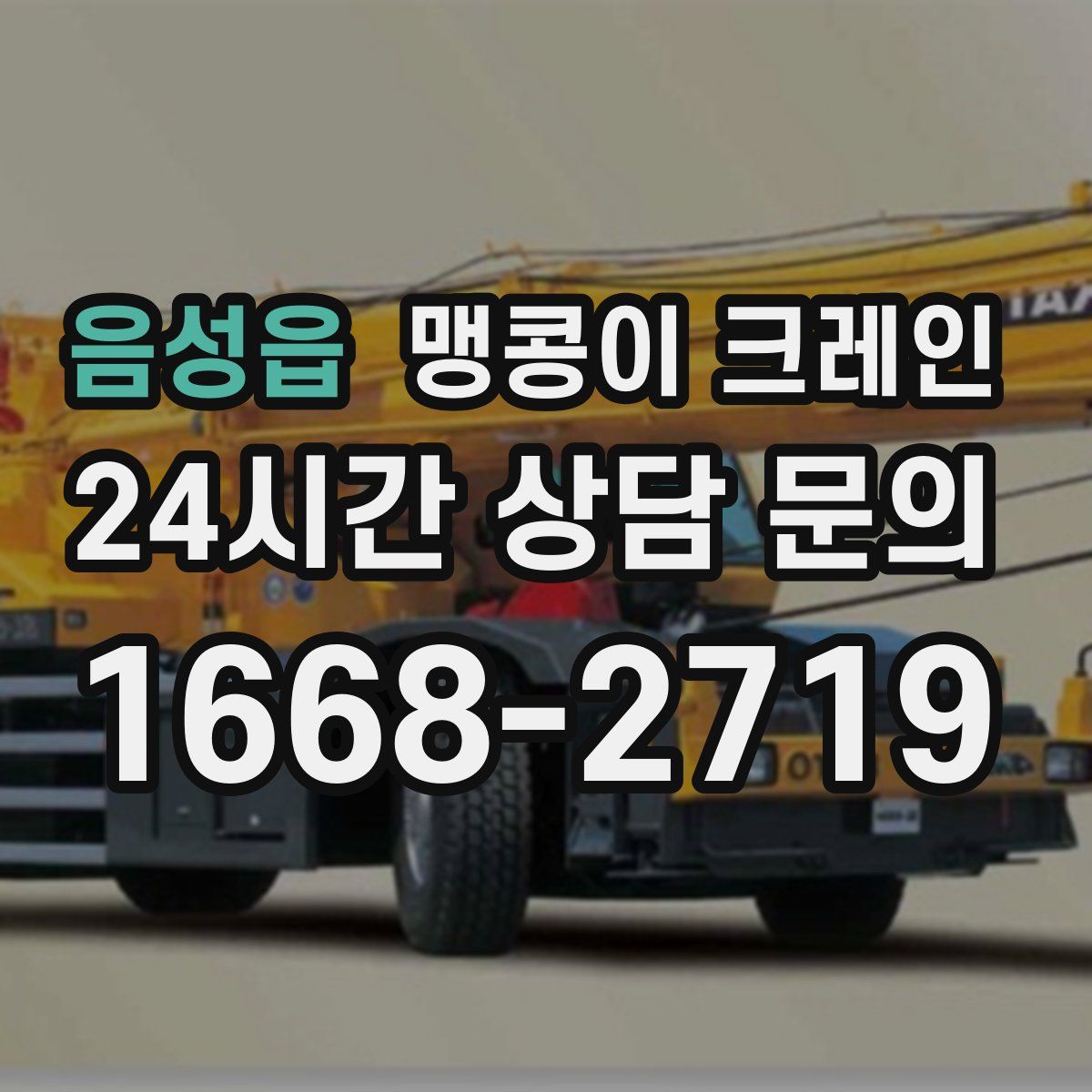 음성읍 맹콩이 크레인