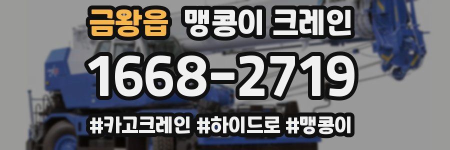 금왕읍 맹콩이 크레인