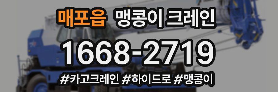 매포읍 맹콩이 크레인