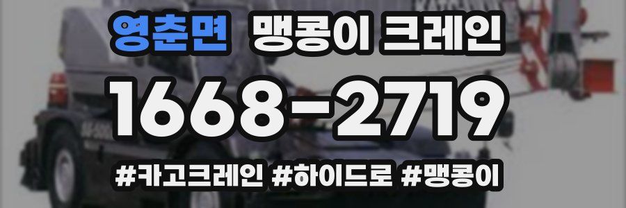 영춘면 맹콩이 크레인