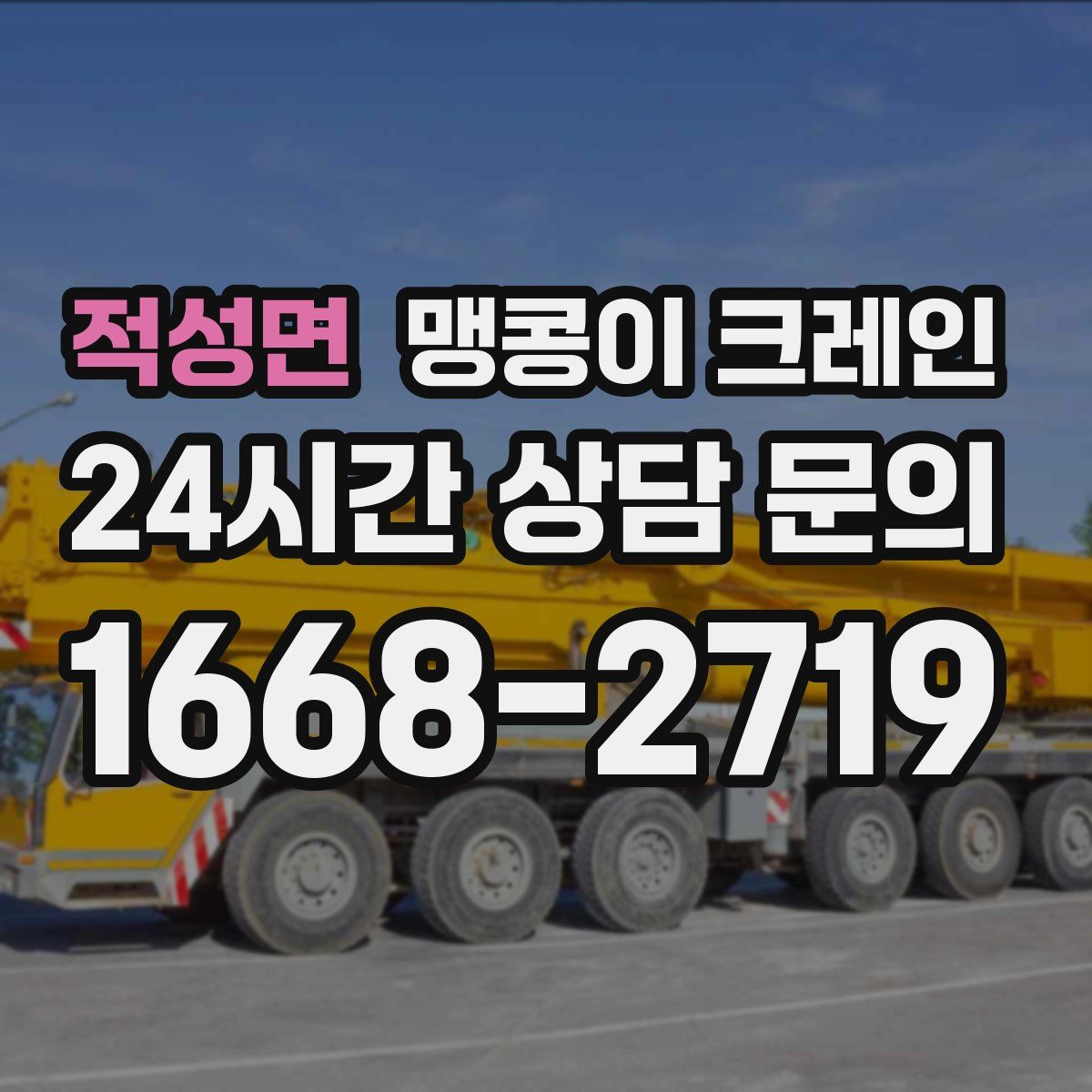 적성면 맹콩이 크레인