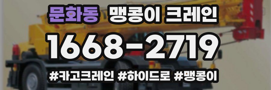 문화동 맹콩이 크레인