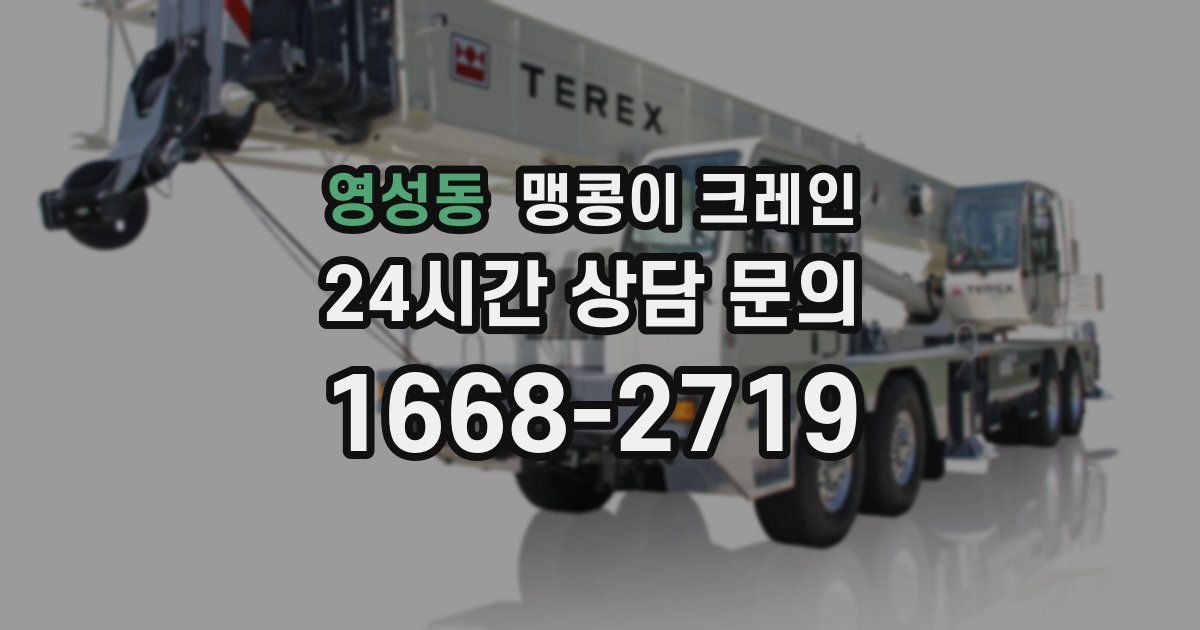 영성동 맹콩이 크레인