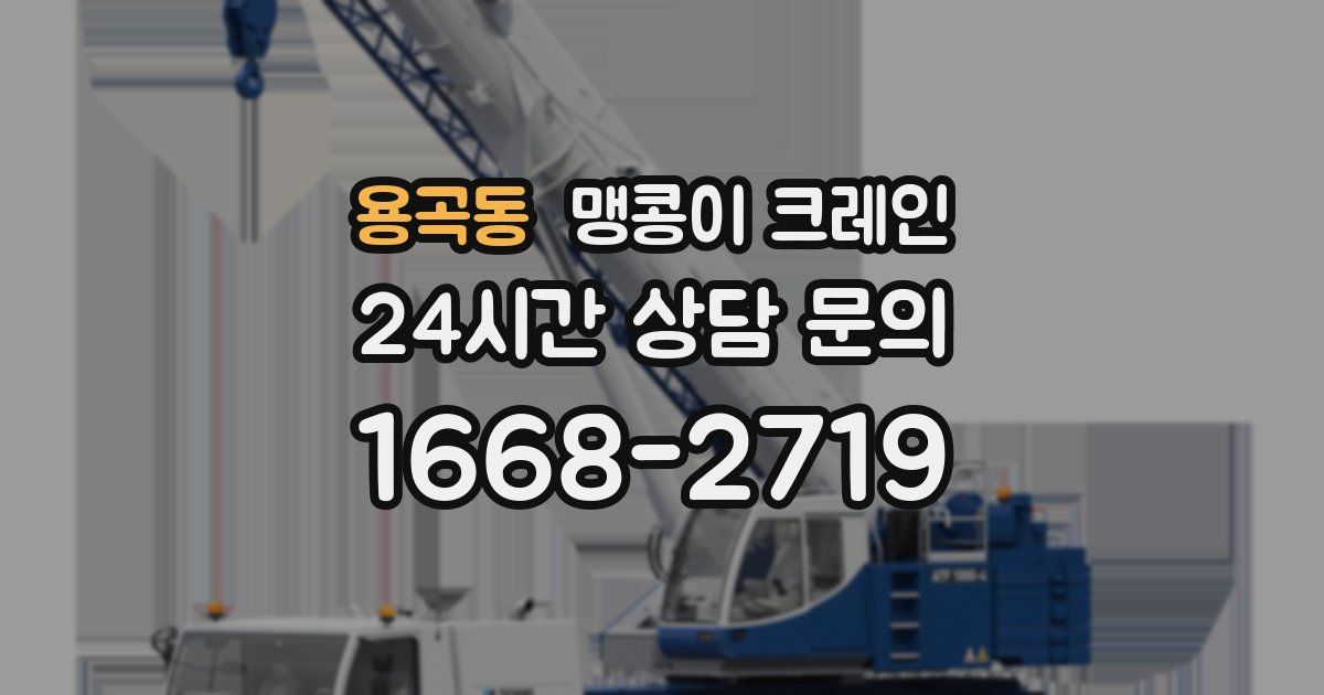 용곡동 맹콩이 크레인