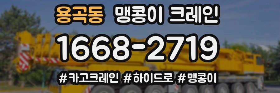 용곡동 맹콩이 크레인