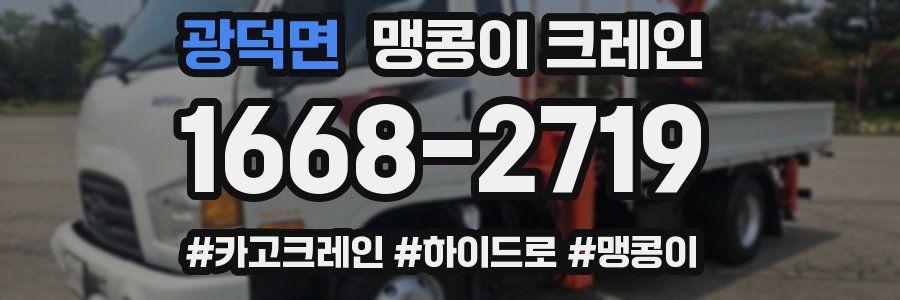 광덕면 맹콩이 크레인