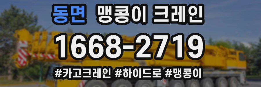 동면 맹콩이 크레인