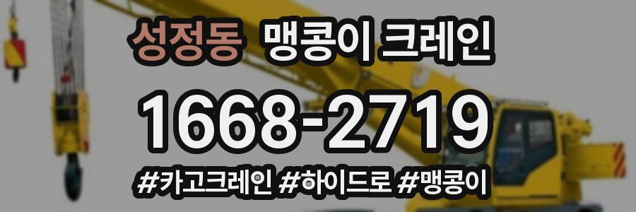 성정동 맹콩이 크레인