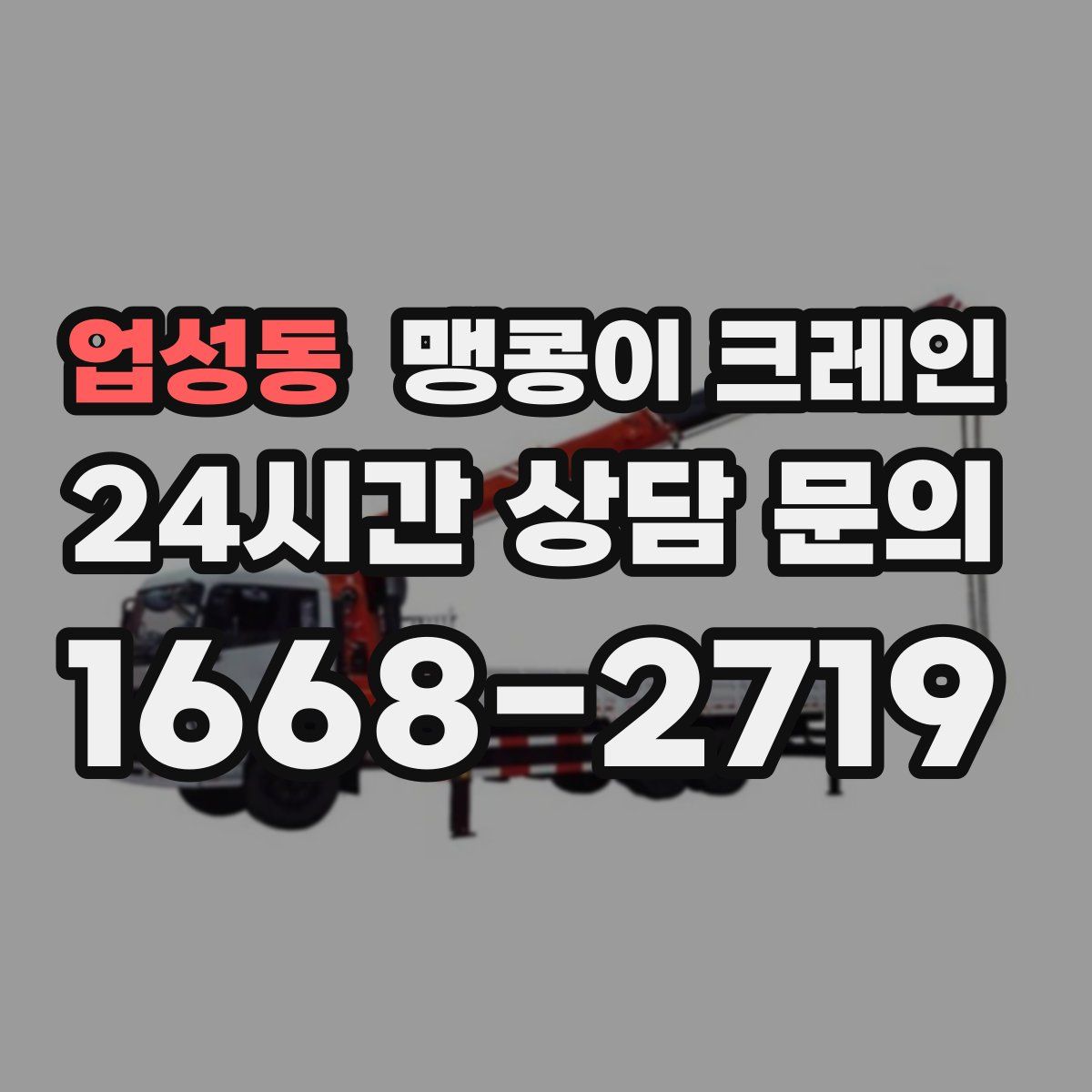 업성동 맹콩이 크레인