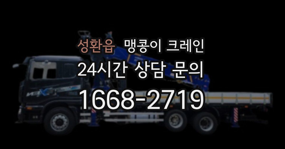 성환읍 맹콩이 크레인
