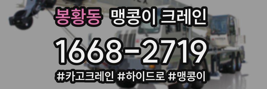 봉황동 맹콩이 크레인