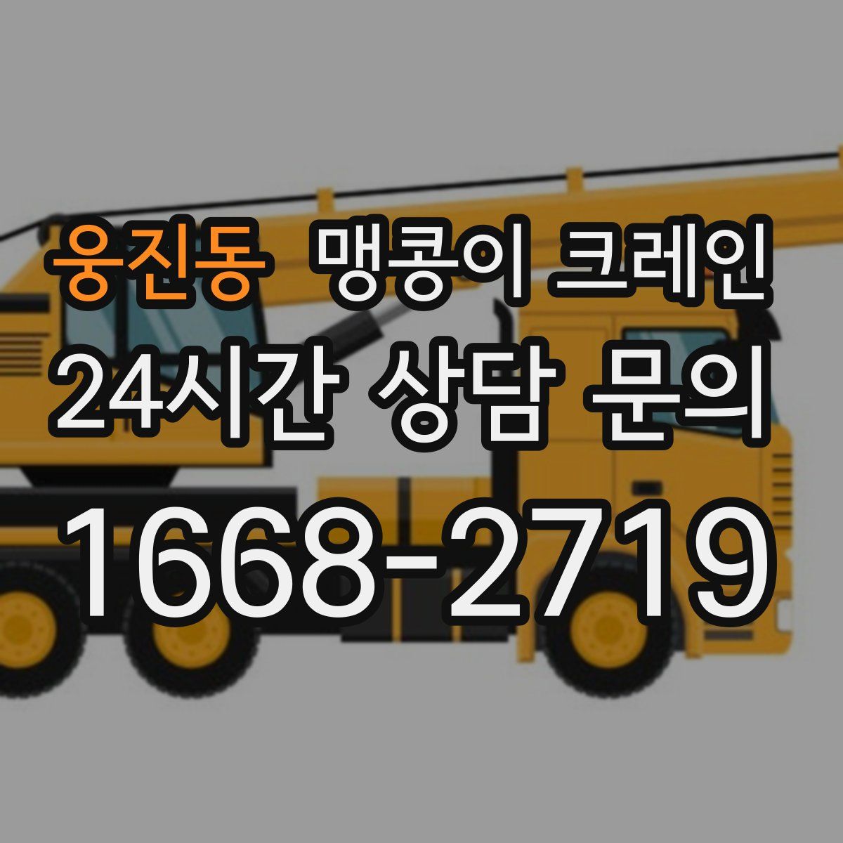 웅진동 맹콩이 크레인