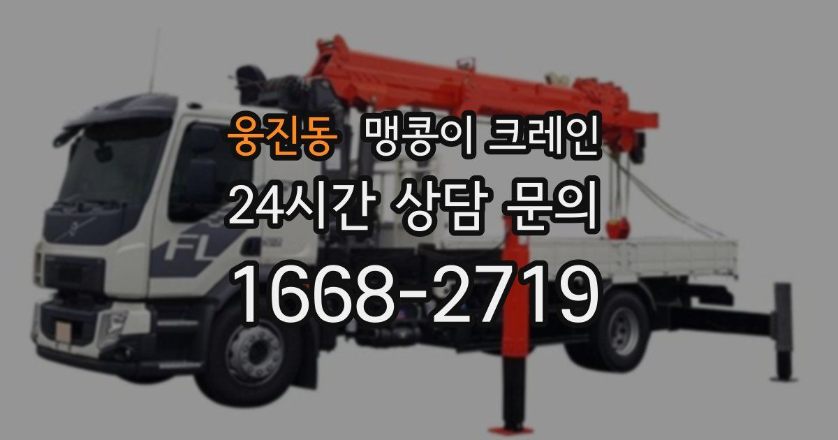 웅진동 맹콩이 크레인
