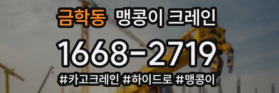 금학동 맹콩이 크레인