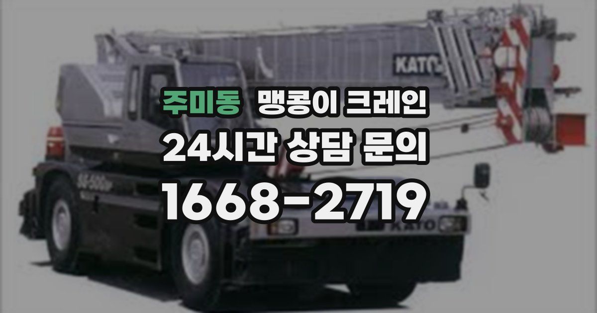 주미동 맹콩이 크레인