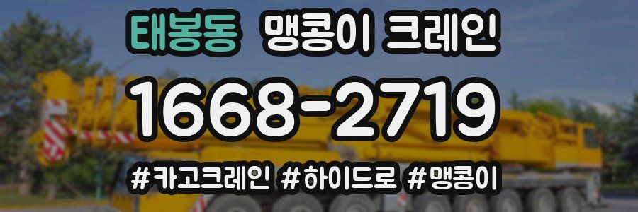 태봉동 맹콩이 크레인