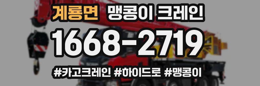 계룡면 맹콩이 크레인