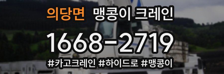 의당면 맹콩이 크레인