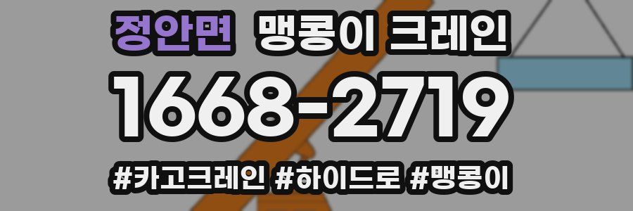 정안면 맹콩이 크레인