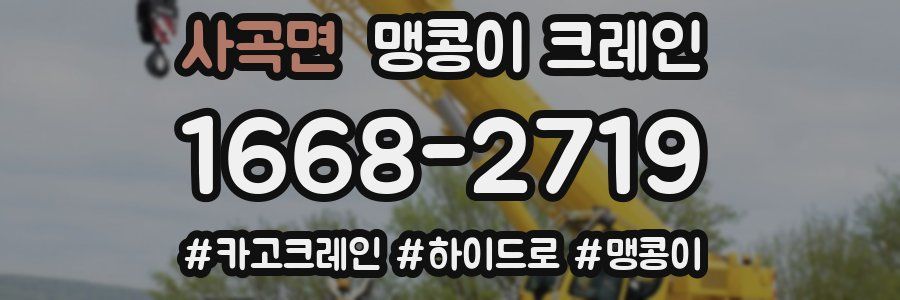 사곡면 맹콩이 크레인