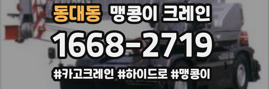 동대동 맹콩이 크레인