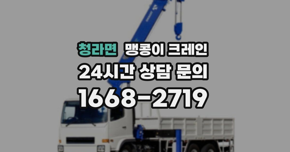 청라면 맹콩이 크레인