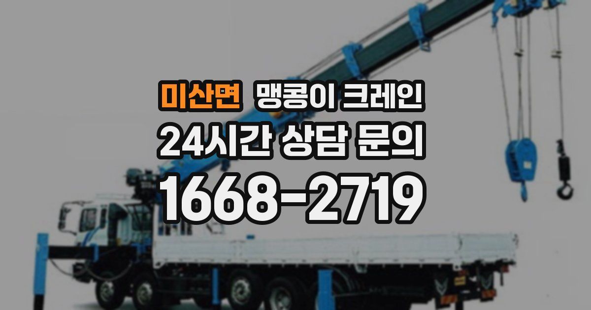 미산면 맹콩이 크레인