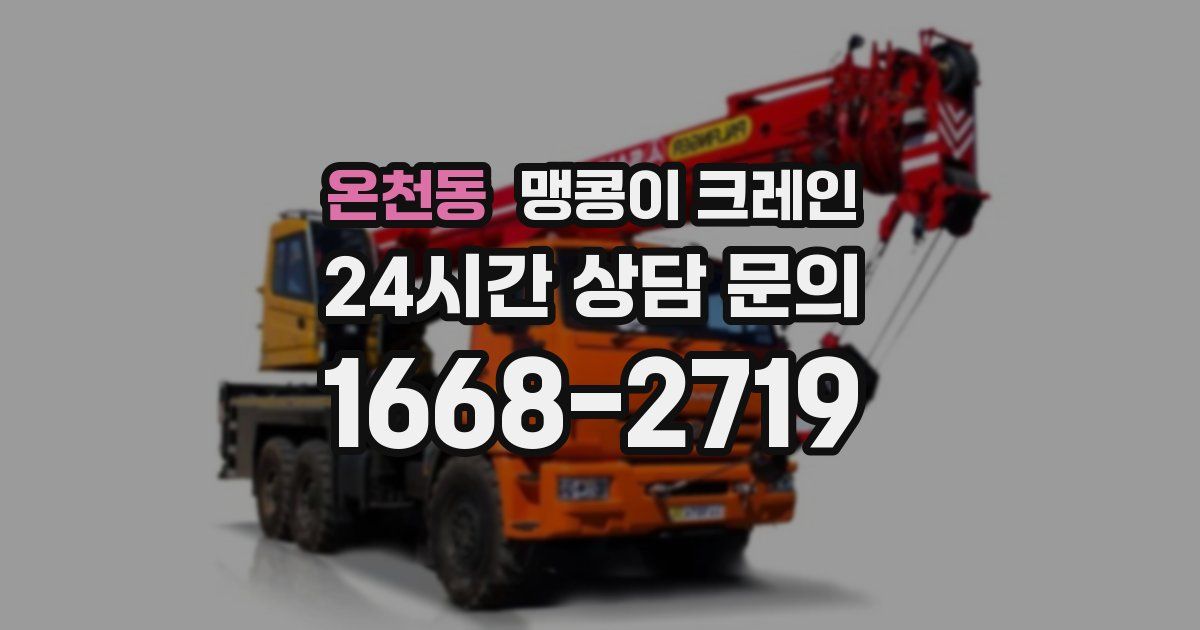 온천동 맹콩이 크레인