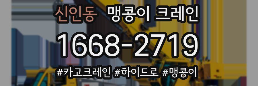 신인동 맹콩이 크레인