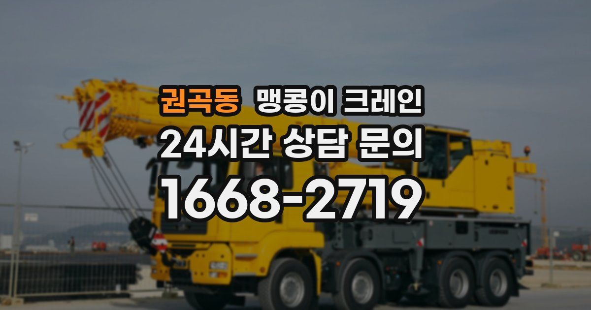 권곡동 맹콩이 크레인