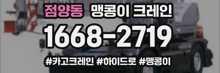 점양동 맹콩이 크레인