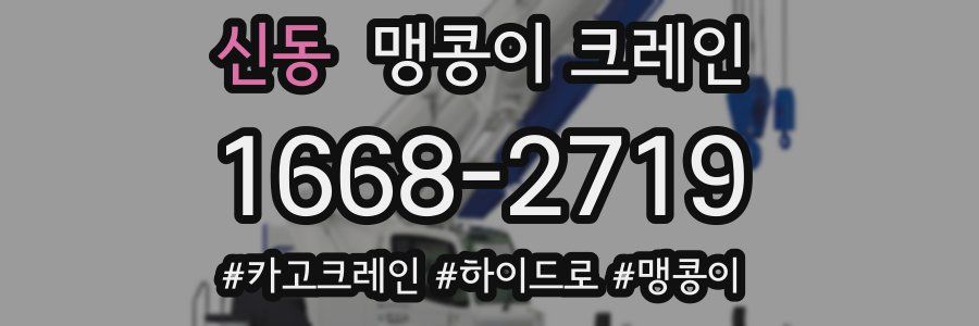신동 맹콩이 크레인