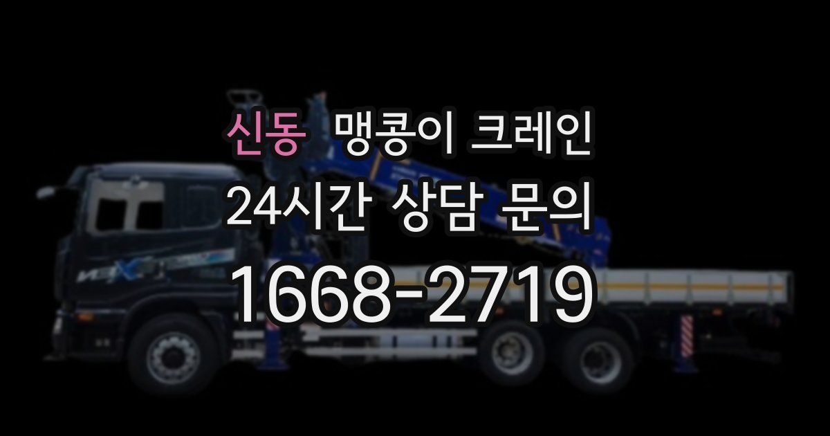 신동 맹콩이 크레인