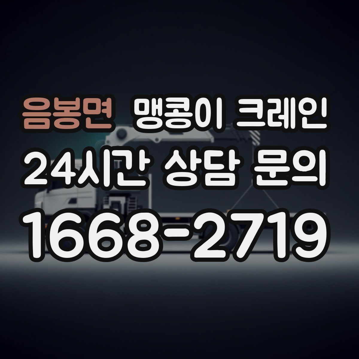 음봉면 맹콩이 크레인