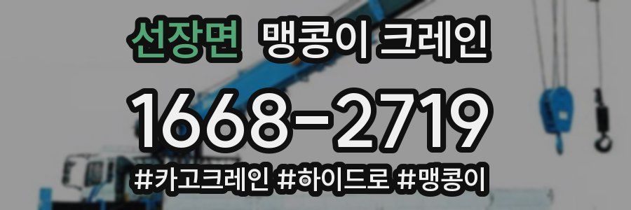 선장면 맹콩이 크레인