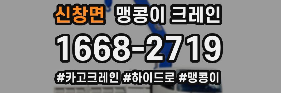 신창면 맹콩이 크레인