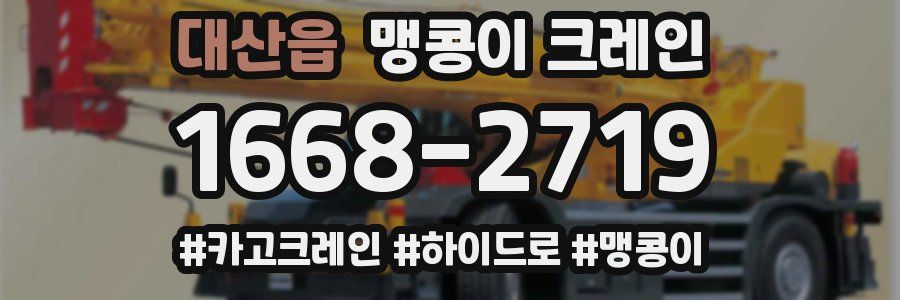 대산읍 맹콩이 크레인