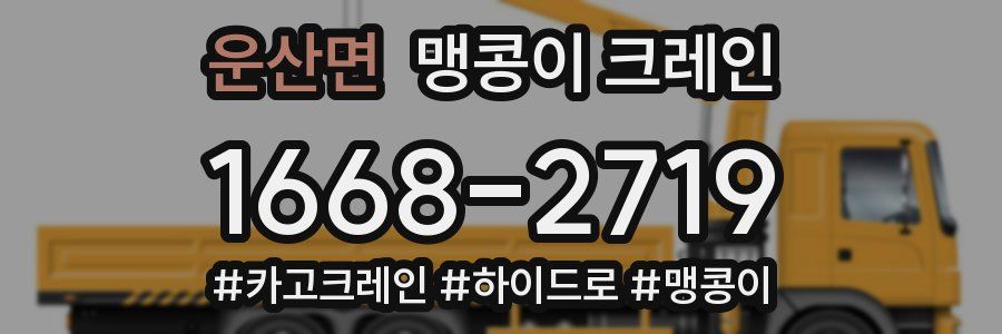 운산면 맹콩이 크레인